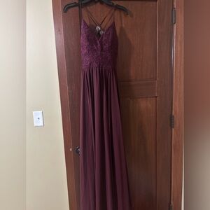 Burgundy Kennedy Blue Formal Dress
Size 2